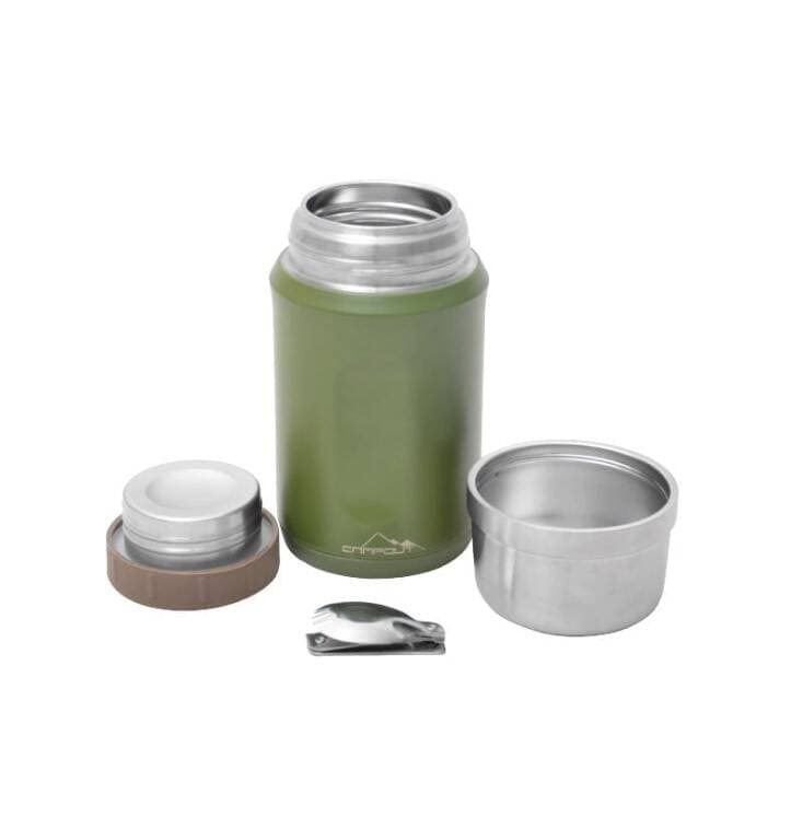 Campout Çift Katmanlı Yemek Termos 600 Ml Yeşil