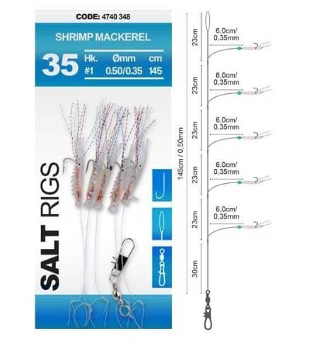 Spro 35 Shrimp Mackerel Tuzlusu Rig Takımı #1