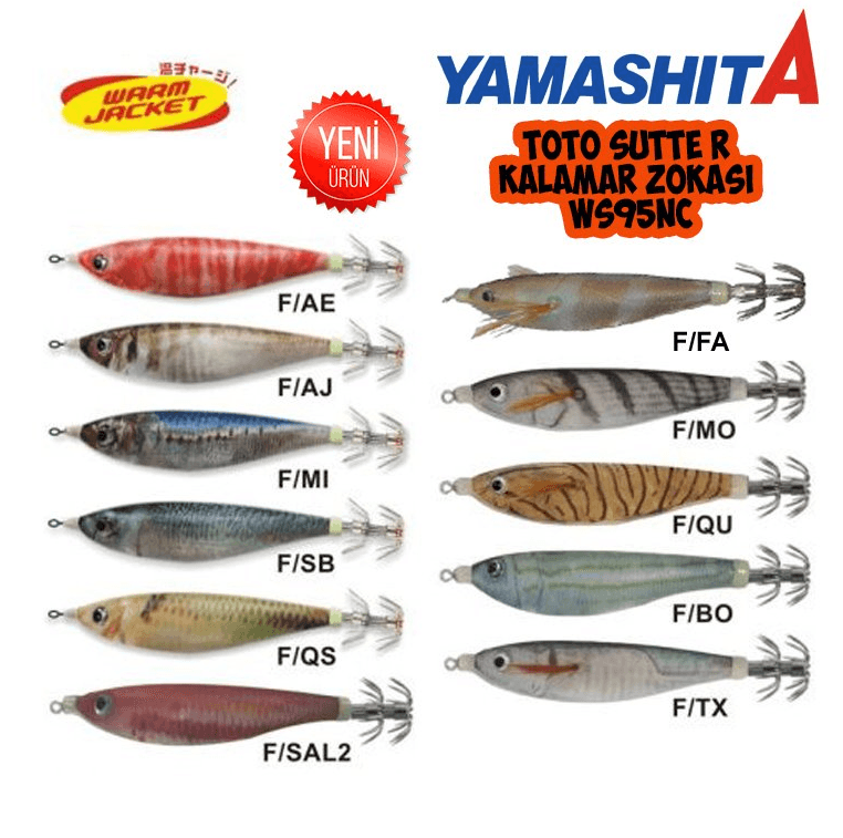 Yamashita Toto Sutte R Ws95nc 9.5cm/7g Kalamar Zokası F/ae