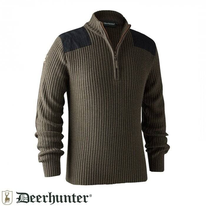 Deerhunter Rogaland Yarım Fermuarlı Kahve Kazak M