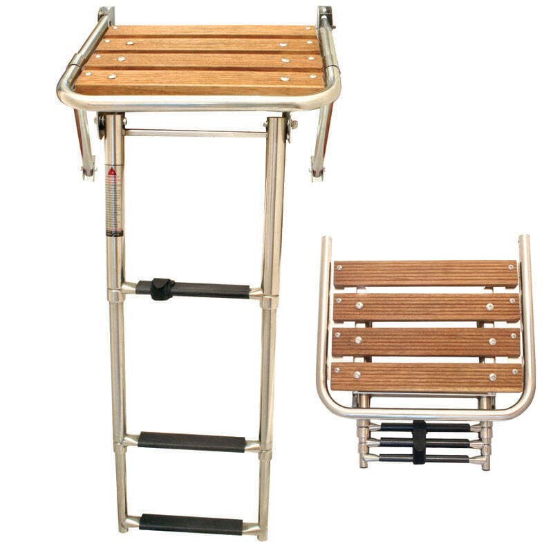 Lalizas 99514 Paslanmaz Platform Katlanır Merdivenli 450x390 Mm