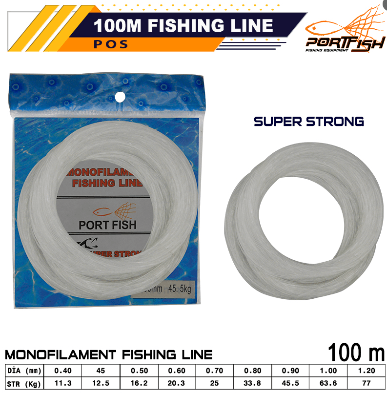 Portfish Poşet Misine 100mt