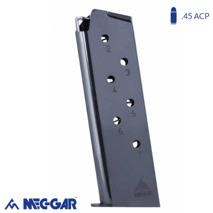 Mec-gar Colt 1911 .45 Acp 7 Rd Ht Blue Şarjör