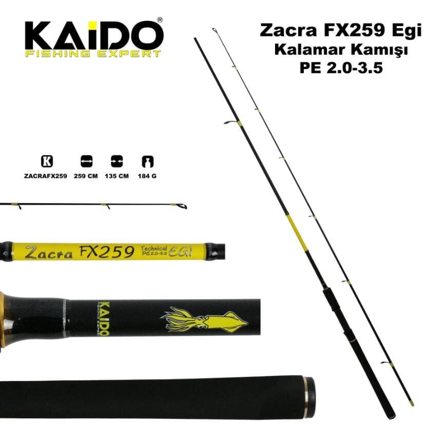 Kaido Zacra Egi Fx259 Kalamar Kamışı Pe2.0 - 3.5