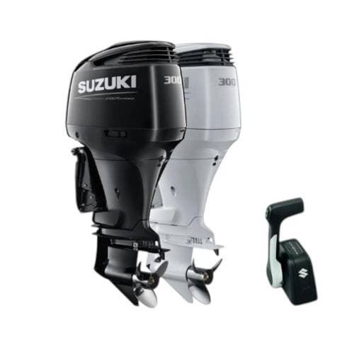 Suzuki Df 300 Bmdx/xx E.ekstra Uzun Şaft Marşlı Trimli Elektronik Kumanda Kolu - Ters Dönüşlü Çift Pervane Deniz Motoru