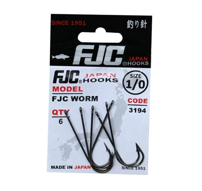 Fjc3194-1/0 3194 Fjc Worm, No:1/0, Black Nıkel, 6P