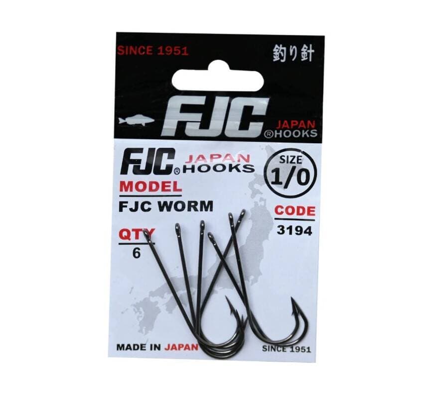 Fjc3194-2/0 3194 Fjc Worm, No:2/0, Black Nıkel, 5P
