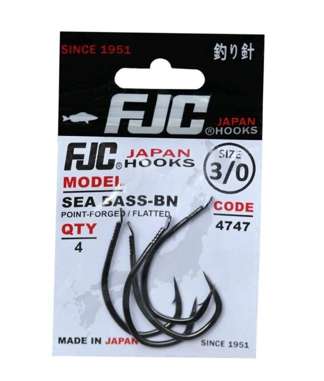 Fjc4747-1/0 4747 Sea Bass, No:1/0 Black Nıkel, 6P