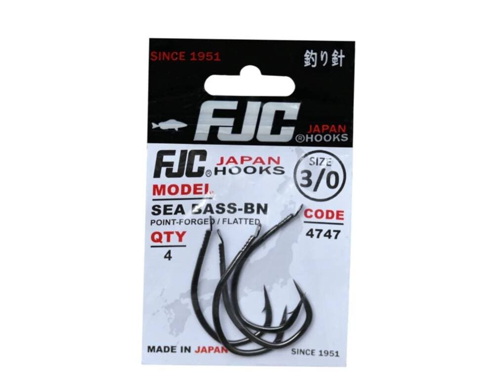 Fjc4747-3/0 4747 Sea Bass, No:3/0 Black Nıkel, 4P