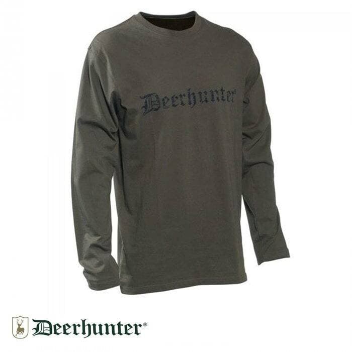 Deerhunter Logo Yeşil Uzun Kollu Tişört XL