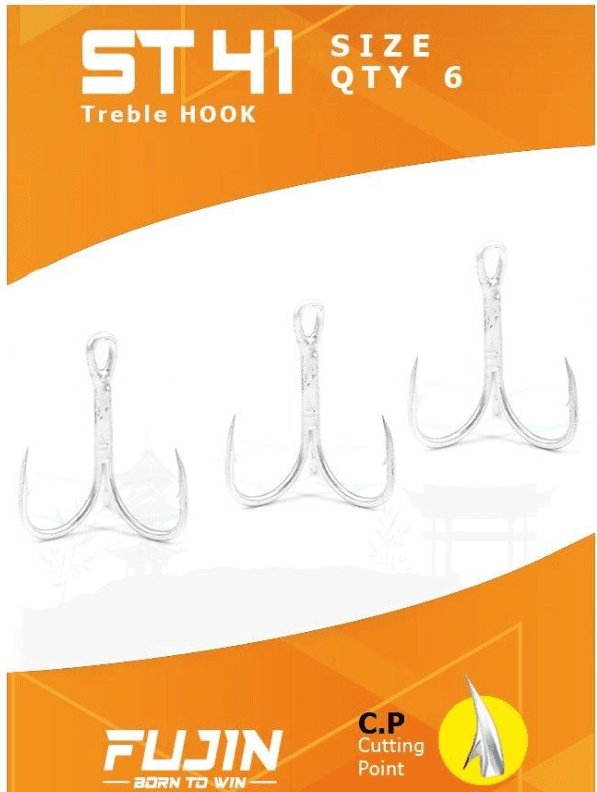 Fujin St41 Nickel Üçlü Maket Balık İğnesi