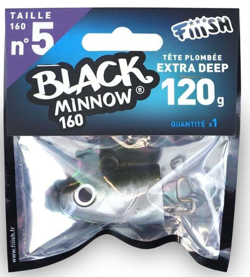 Fiiish Balck Minnow Bm160/5 Bm624 Extra Deep 120gr Kaki Jig Head