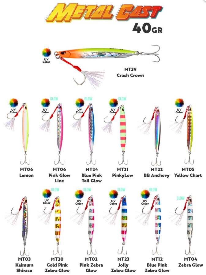 Fujin Metal Cast 40gr Shore Jig Metal Yem
